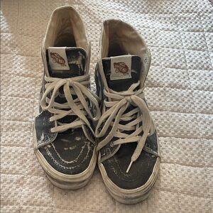 Vans Kids High-Top Sneakers - Black and Cream